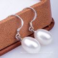 925 Silver Hook Freshwater Pearl Drop Earring